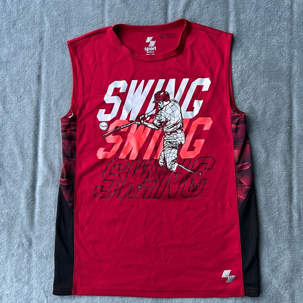 The Children’s Place Boys Graphic Front Athletic Tank Top Size XL/14